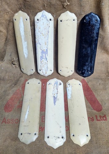 Antique door finger plates - door,