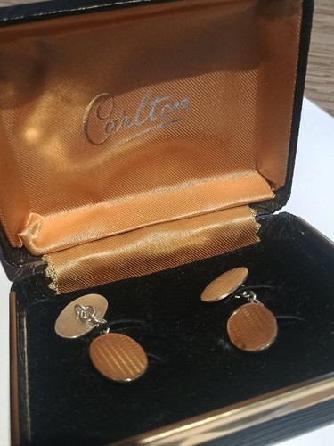 Mens cufflinks 9ct gold - mens,