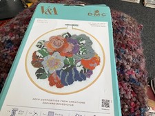 V&A DMC CROSS STITCH KIT DECO COMPOSITION 18cm Edouard Benedictus 