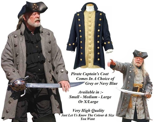 Pirate captains buccaneer coat - captains,