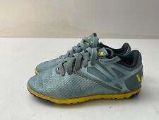 ADIDAS Boys Kids Grey Fabric Laced Up Football Trainers Shoes UK (12K) D146