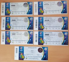 Euro 2016 Wales Match Tickets Complete Set Every Game Bale Ramsey Williams