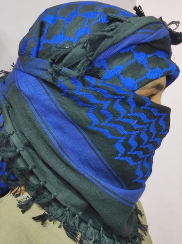 Blue black palestine - black,