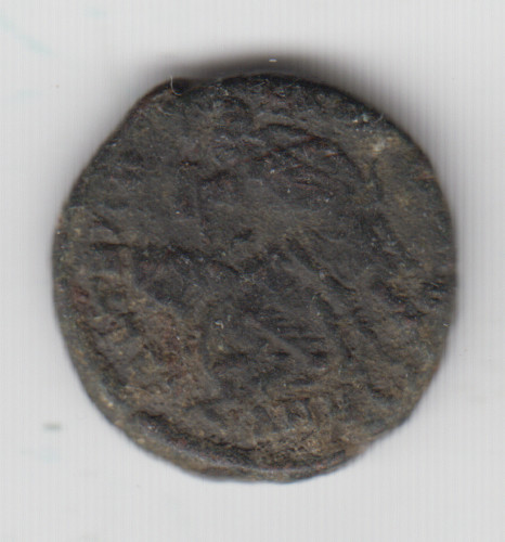 Ancient bronze coin probably - ancient,