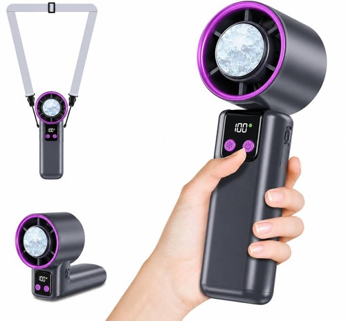Handheld ice cooling fan - ac,