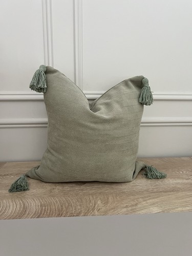 Set sage green tassel - set,