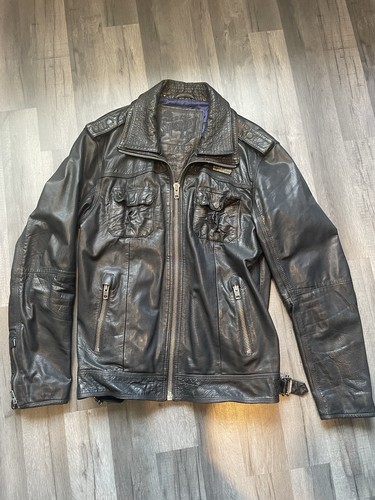 Superdry ryan black leather - ryan,