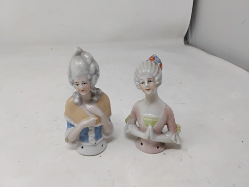 Vintage porcelain ladies - 2x,