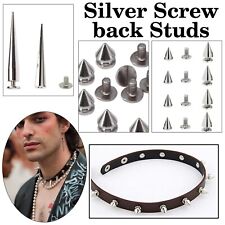 Silver Metal Screw Back Spike