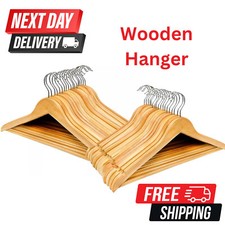 60 x WOODEN COAT HANGERS SUIT