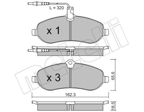 0707 brake pad set - brake,
