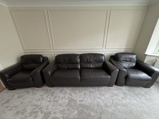 Genuine Leather Sofa Set –