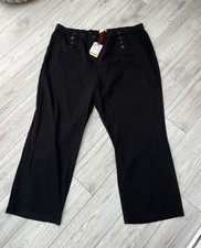 BNWT LADIES ALICE COLLINS MAGI FIT BLACK TROUSERS PLUS SIZE 30