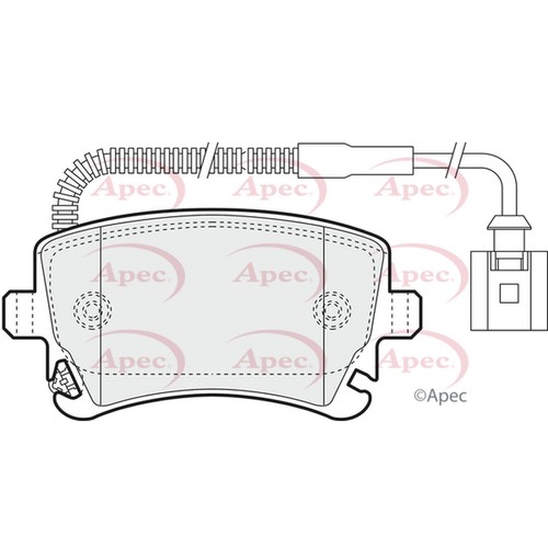 Brake pads set for - for, vw