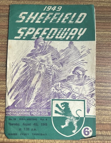 Sheffield speedway programme - sheffield,