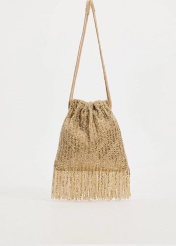 Zara beaded bucket bag with - beaded,