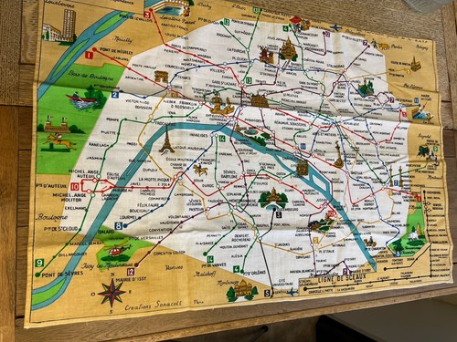 Paris road map sheet - paris,