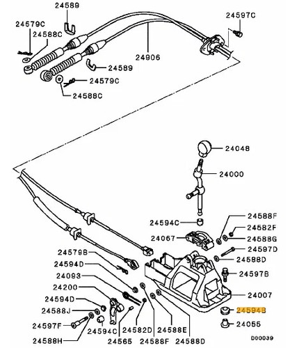 Bushing gearshift ayc pump - bushing,gearshift,