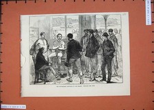 Original Old Antique Print