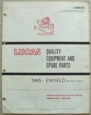 LUCAS ENFIELD MOTOR CYCLES