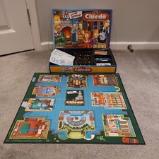 Cluedo The Simpsons Board Game 2001 Edition Hasbro Gaming - 100% Complete Set