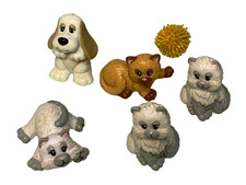 Vintage 1997 Tonka PPI/GTI Pound Puppies Purries Kittens Cats Figures small size