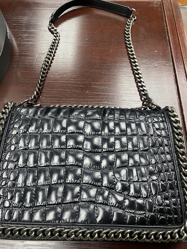 Black zara embossed - black, crocodile