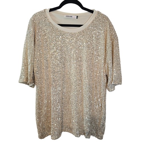Origami vivien gold sequin - by,