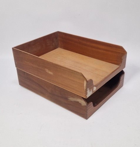 Pair vintage wooden - pair,