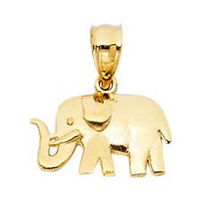 Gold 14K Yellow Gold Elephant