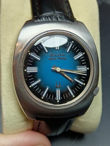Bulova accutron blue dial - accutron,