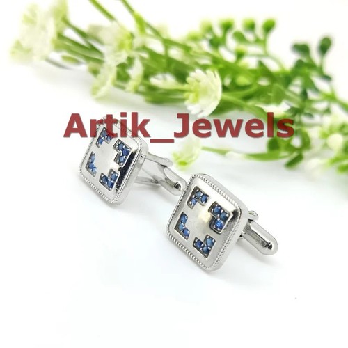 Heated blue sapphire - blue,