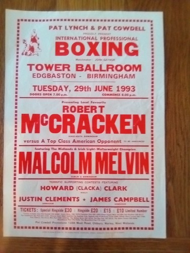 Boxing handbill - boxing,