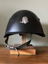 WWII Period Italian Fascist Black Brigades M33 Helmet (Not Post War) MVSN