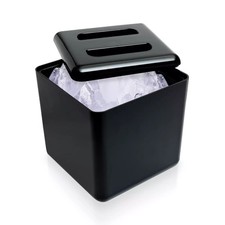 Square Black Plastic Ice