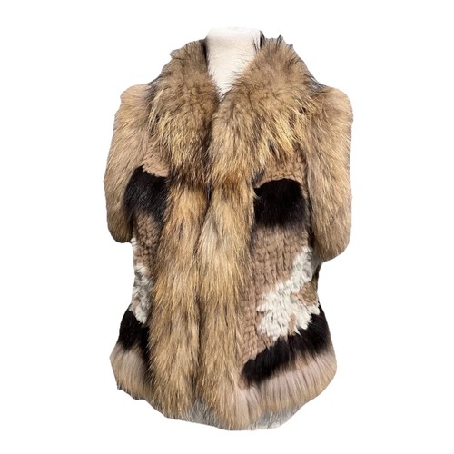 Genuine rabbit fur - rabbit, vest