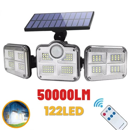 Led solar lights head - solar, 3-head
