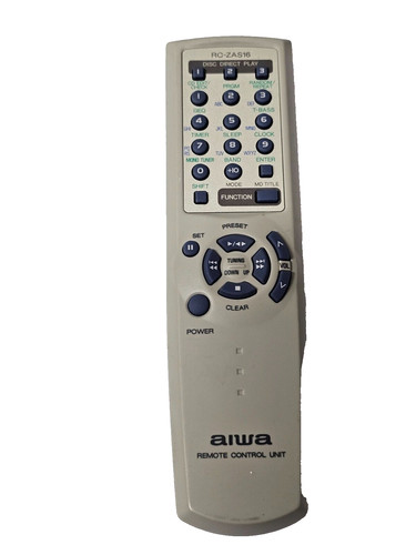 Genuine aiwa zas16 - genuine, rc-zas16