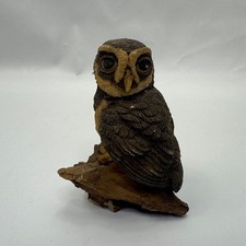 Unbranded Resin Owl Figurine Brown Hand-Painted Ornament