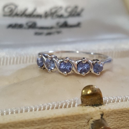 Sterling silver half eternity - silver,