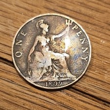 1899 Queen Victoria One Penny