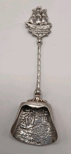 Dutch 800 solid silver caddy - solid,