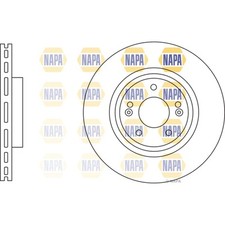 2x Brake Discs Vented For Hyundai Santa Fe MK3 2.2 CRDi 4WD NAPA Front
