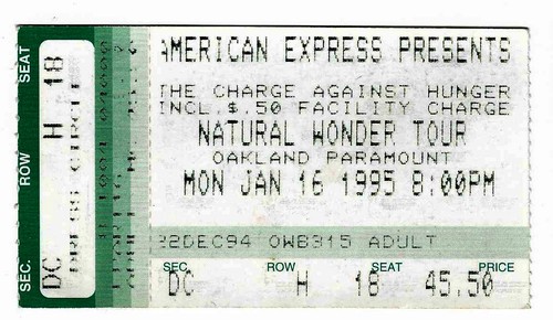 Stevie wonder 95 oakland - stevie,