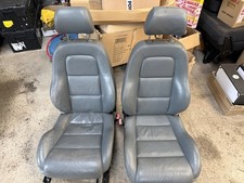 AUDI TT Mk1 Heated manual adjustable 2 x single front seats Leather t5 t4 GREY