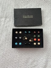 Joan Rivers Vintage Interchangeable Earring for Pierced Ears. Gold Tone. Boxed