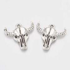 Tibetan Silver Charms Cow