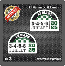 LEMANS Classic 2025 Gloss Vinyl Stickers ( High Quality ) FORD GT40 motorsport