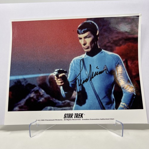 Rare leonard nimoy hand signed - leonard,