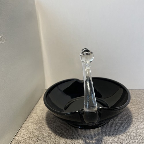Glass black swan sweetheart - swan,